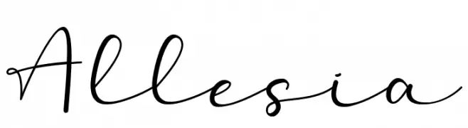 Allesia  Frei Schriftart Herunterladen