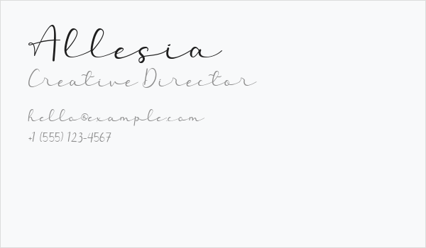 Allesia Business Card