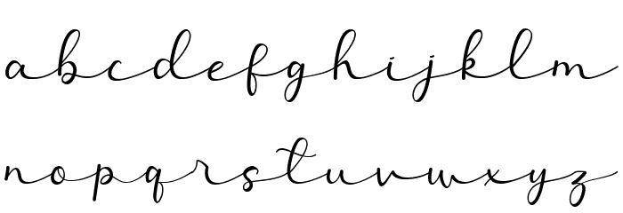 Allesia Font LOWERCASE