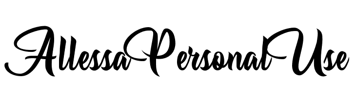 Allessa Personal Use Шрифта