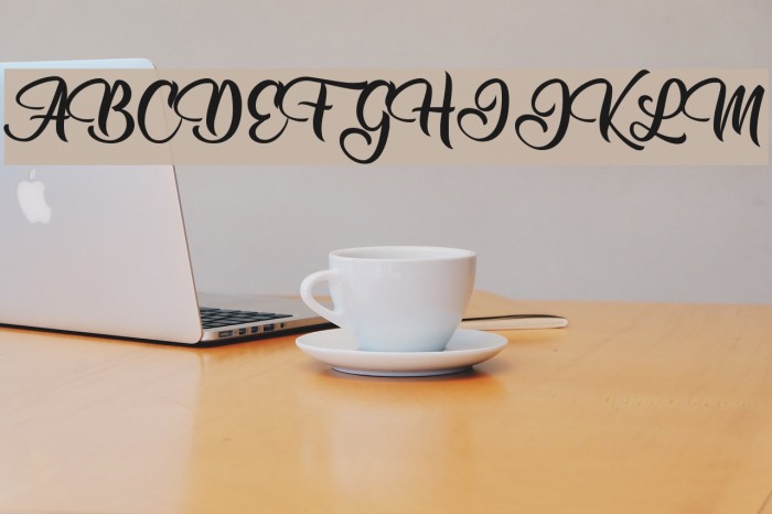 Allessa Personal Use Font examples