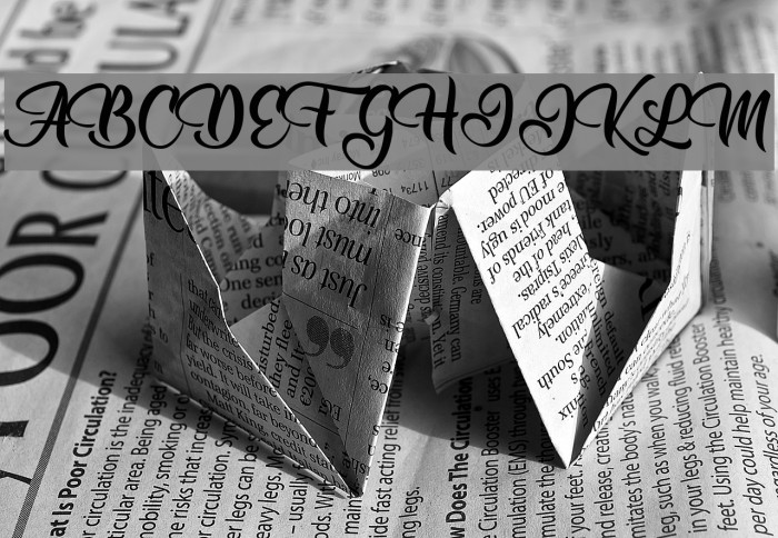 Allessa Personal Use Font examples