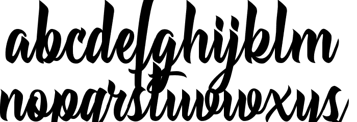 Allessa Personal Use Font LOWERCASE