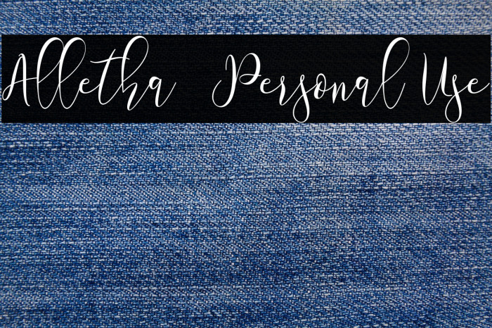 Alletha - Personal Use Example 1