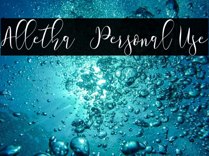 Alletha - Personal Use Example 3