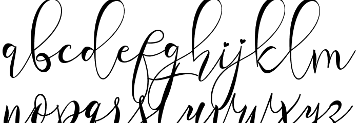 Alletha - Personal Use Font LOWERCASE