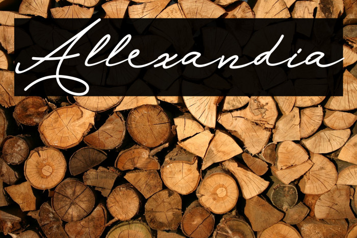 Allexandia Font examples