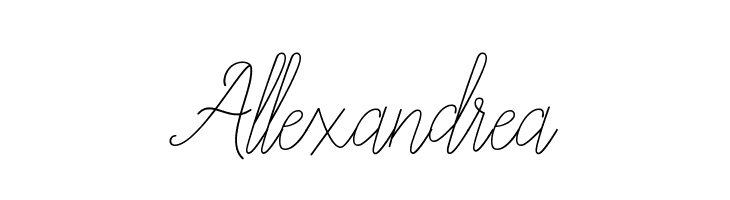Allexandrea  フリーフォントのダウンロード