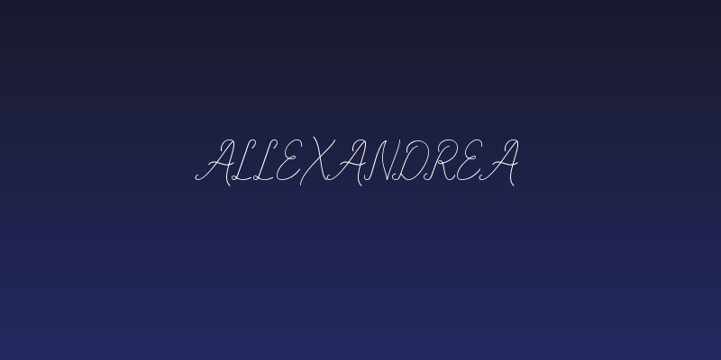 Allexandrea Social Header