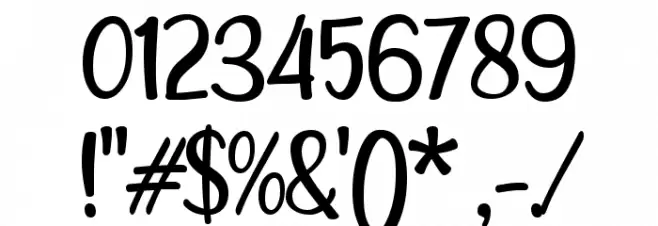 Alley Garden Font OTHER CHARS