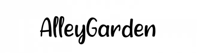 Alley Garden  Frei Schriftart Herunterladen