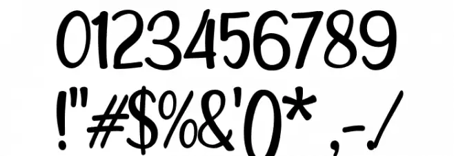 Alley Garden Font OTHER CHARS