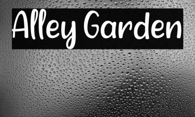 Alley Garden Font examples
