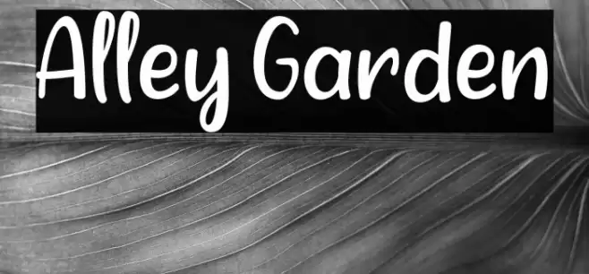 Alley Garden Font examples