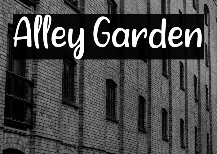 Alley Garden Example 3