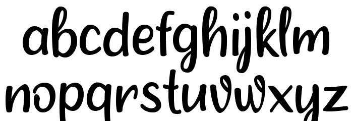 Alley Garden Font LOWERCASE