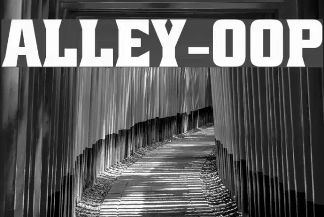 Alley-Oop Font examples