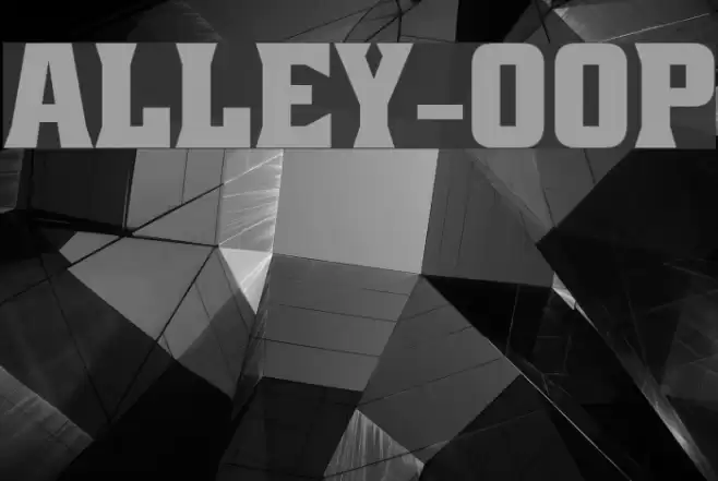 Alley-Oop Font examples