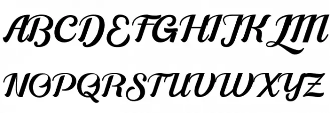 Alleyster Font UPPERCASE