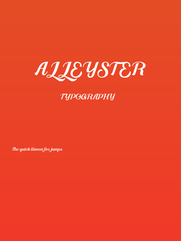 Alleyster Poster