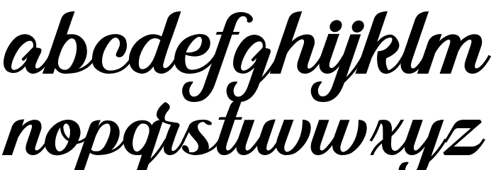 Alleyster Font LOWERCASE