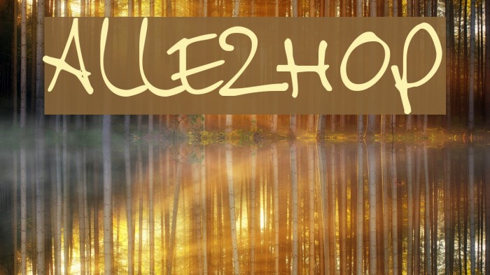 AllezHop Font examples