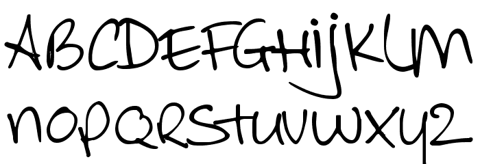 AllezHop Font LOWERCASE
