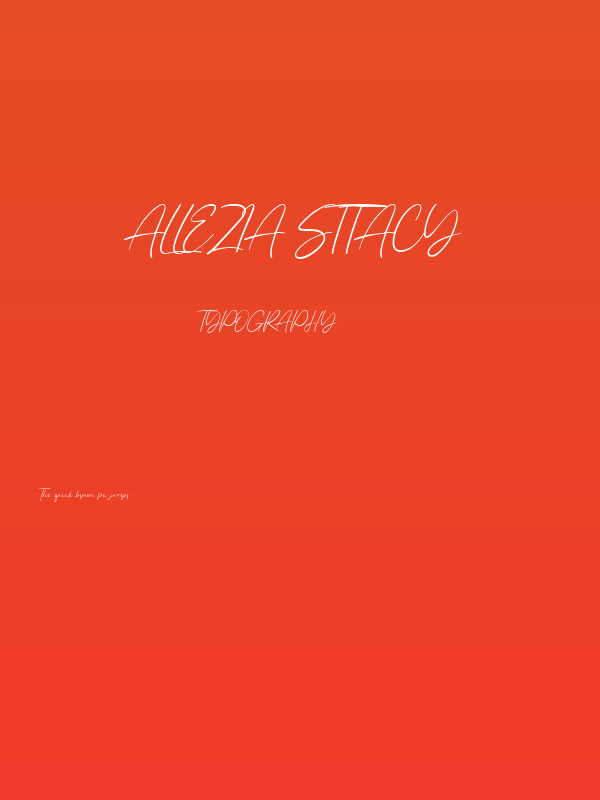 Allezia Sttacy Poster