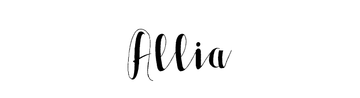 Allia  font caratteri gratis