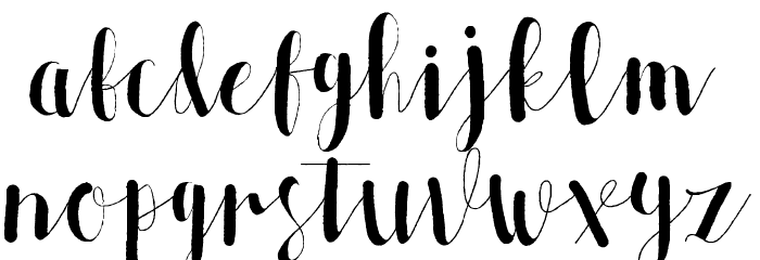 Allia Font LOWERCASE
