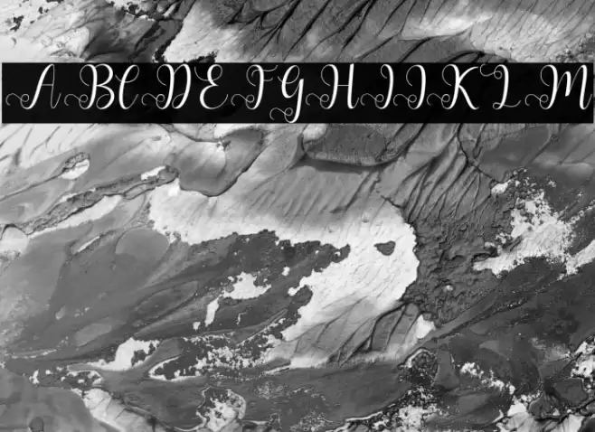 AllianaScript Font examples