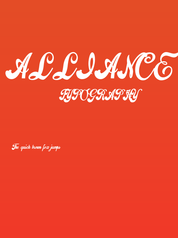 Alliance Personal Use Poster