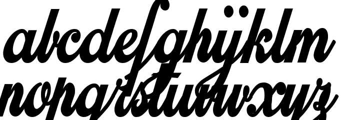 Alliance Personal Use Font LOWERCASE