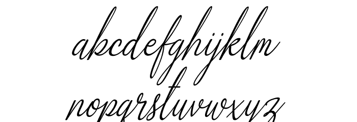 Alliando Schriftart Kleinbuchstaben