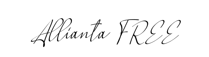 Allianta FREE  フリーフォントのダウンロード