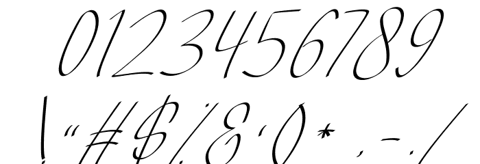 Allianta FREE Font OTHER CHARS