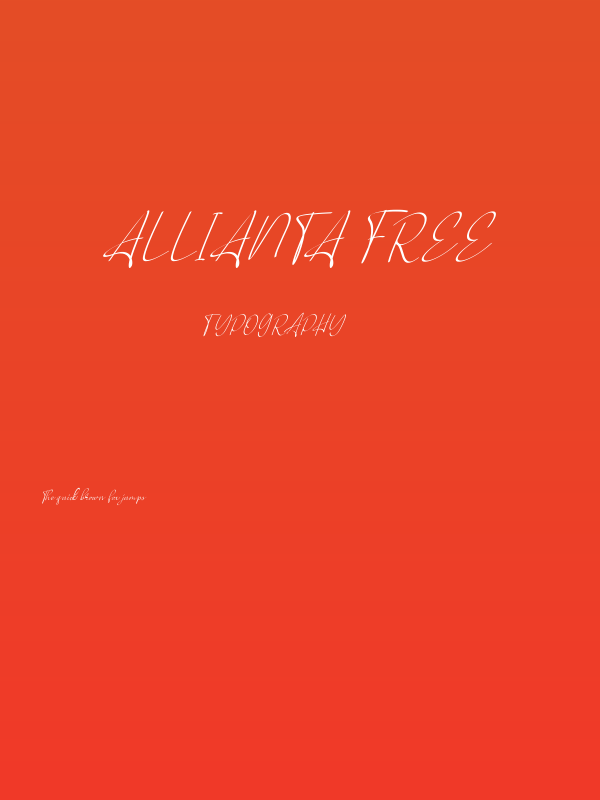 Allianta FREE Poster