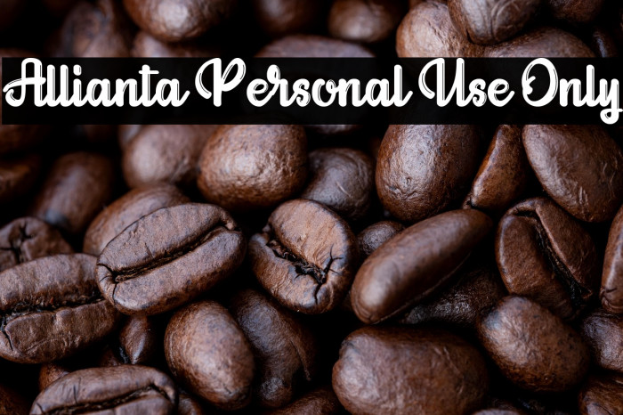 Allianta Personal Use Only Example 1