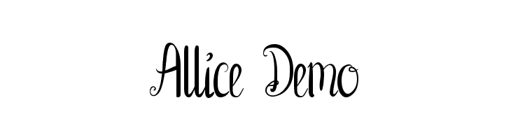 Allice Demo  フリーフォントのダウンロード