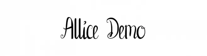 Allice Demo  تنزيل الخطوط