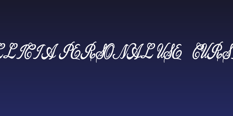 Allicia Personal Use   Cursive Social Header