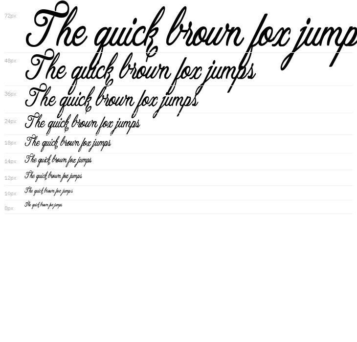 Allicia Personal Use   Cursive Waterfall