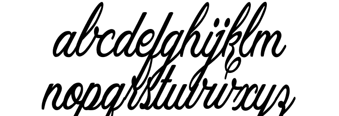 Allicia Personal Use Cursive Шрифта строчной