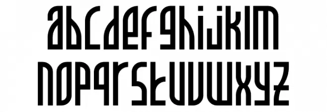 Allience-Demo Schriftart Kleinbuchstaben