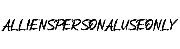 Alliens Personal Use Only  नि: शुल्क फ़ॉन्ट्स डाउनलोड