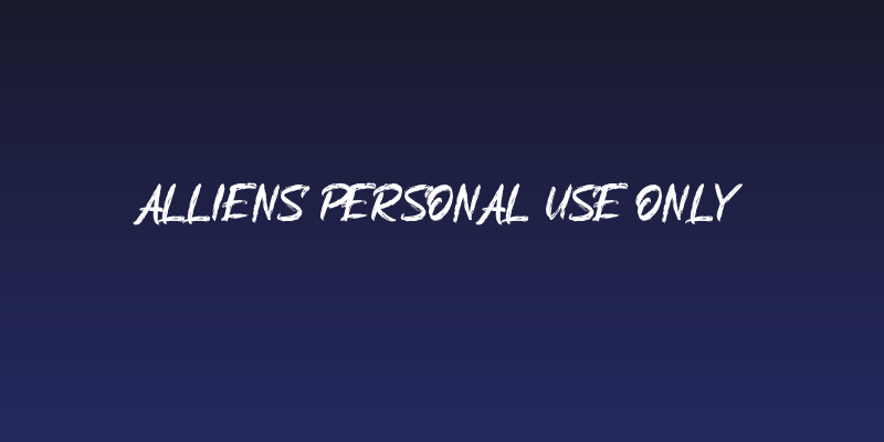 Alliens Personal Use Only Social Header