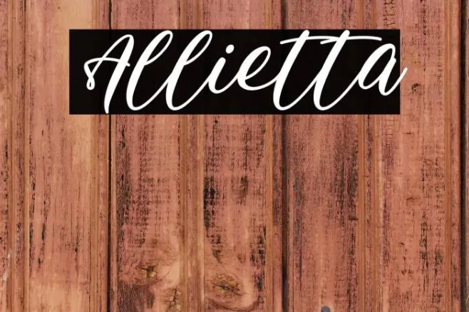 Allietta Example 2