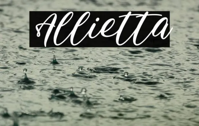 Allietta Example 3