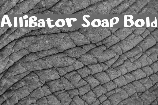 Alligator Soap Bold Font examples