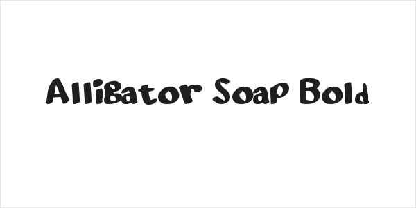 Alligator Soap Bold Logo